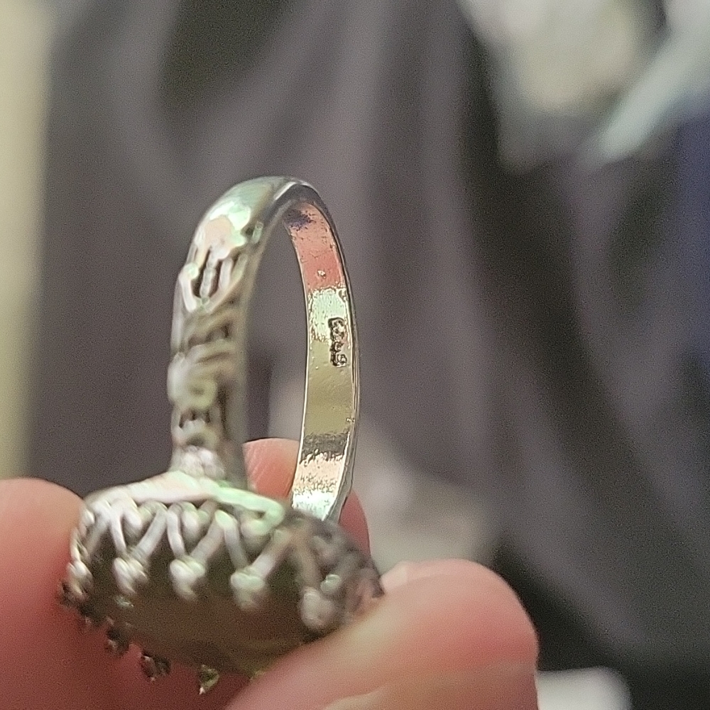 Game of Thrones House of the Dragon Green Gemstone 925 Silver Ring - Picture 11 of 13